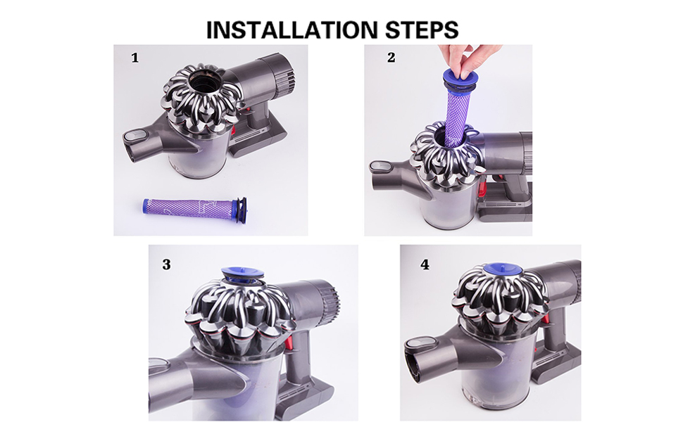 3PCS PreFilters for Dyson DC58 DC59 filter for Dyson V6 V7 V8 Series