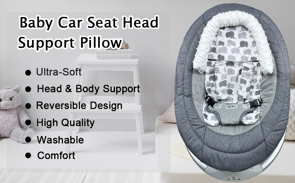 Yufiova Baby Car Seat Insert and Strap Covers,Infant Car