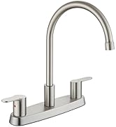 Cinwiny 8 Inch Centerset Kitchen Faucet for Sink 3 Hole Dual Handle Kitchen Sink Faucets High Arc...