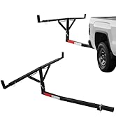 GAMINA KAVISI Truck Bed Extender Hitch Mount, 2 in 1 Design Foldable Pick Up Truck Bed Extender, ...