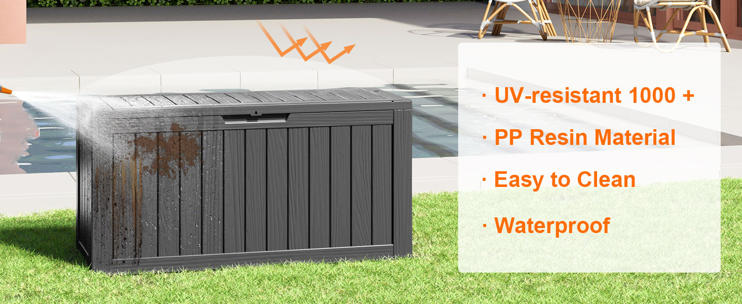 deck storage boxes outdoor waterproof