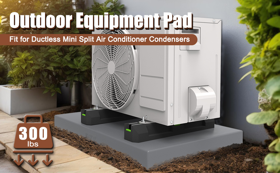 Amazon.com: BJADE‘S Mini Split Pad Stand AC Condenser Base,38 x 18 x 3 ...