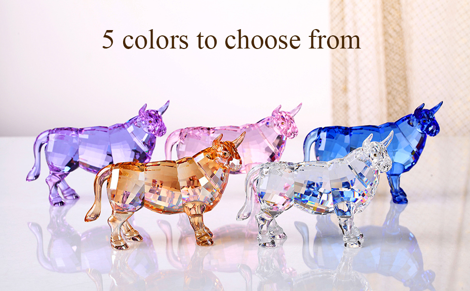 Amazon.com: DOJOZ Crystal Bull Cow Ox Cattle New Year Gifts