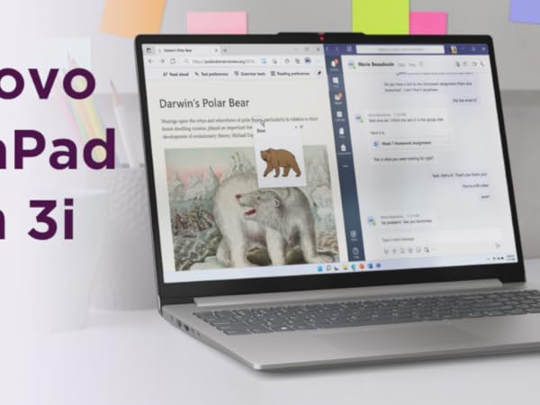 Lenovo IdeaPad Slim 3 laptop on a desk