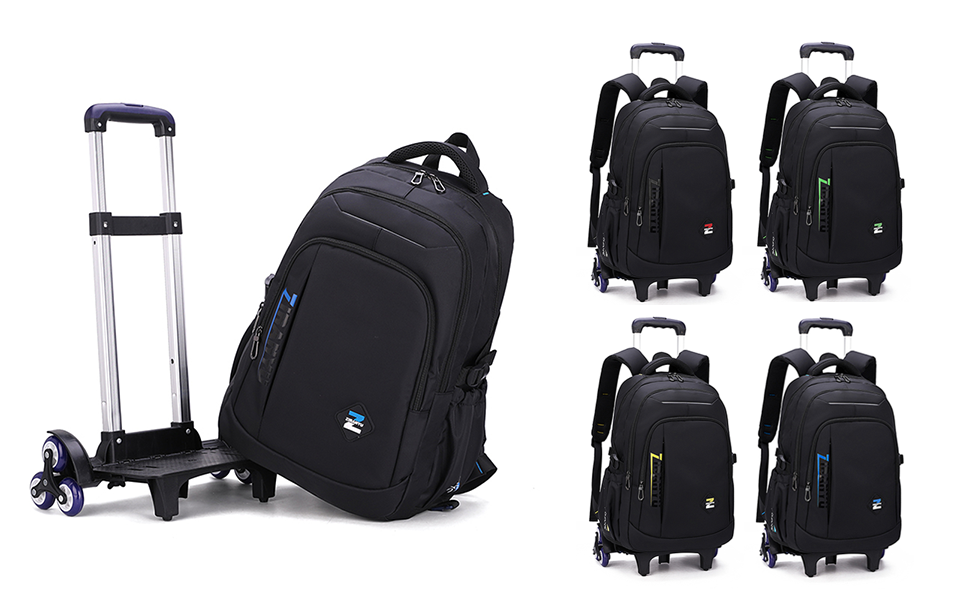 YJMKOI Large Capacity Trolley Backpack Middle School