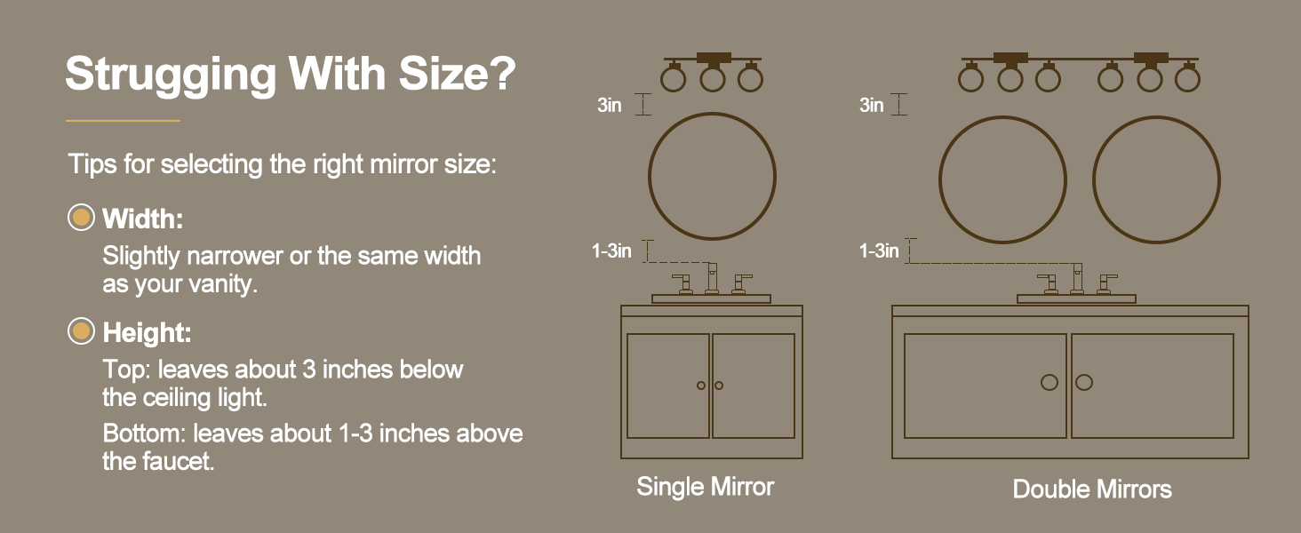 round backlit mirror bathroom