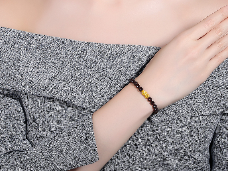 アクセサリー Solid Beat ka-yu FORTUNE BRACELET Amazon.com: ZHOU LIU FU 24K Solid Gold Bracelet for Women