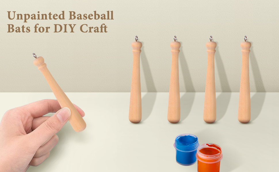 Baseball Bat Key chain Pendant 
