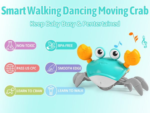 dancing crab baby toy