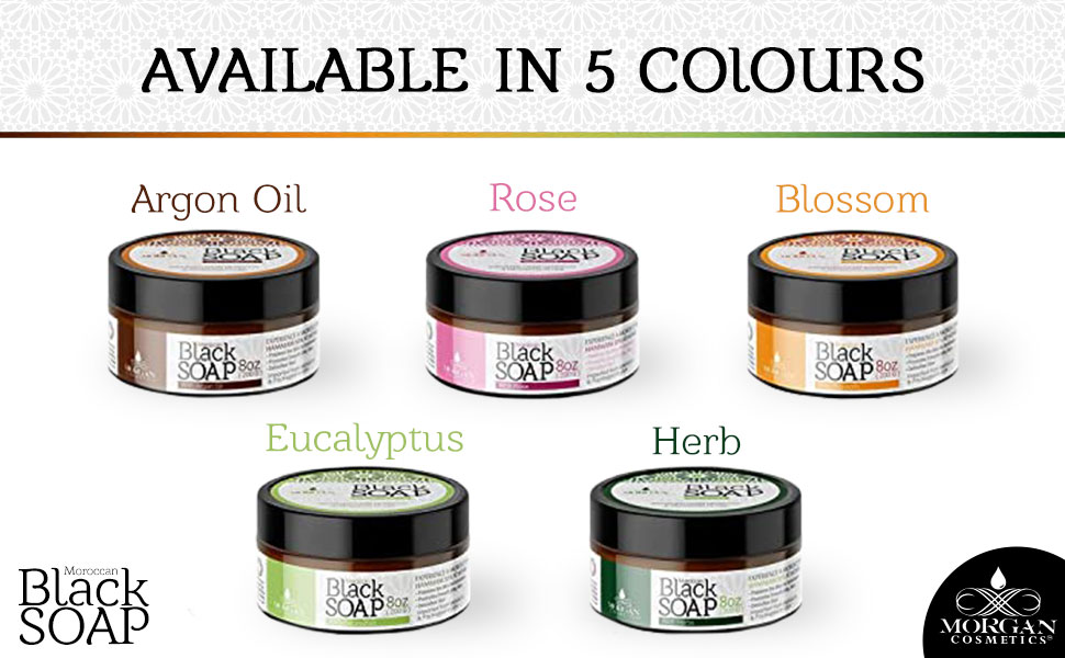 Moroccan Black Soap Colours 