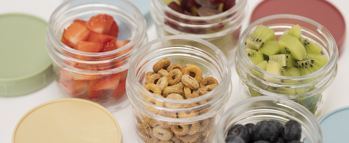 baby food containers bowls 4 oz glass jars with lids small mini mason storage 4oz eating essentials