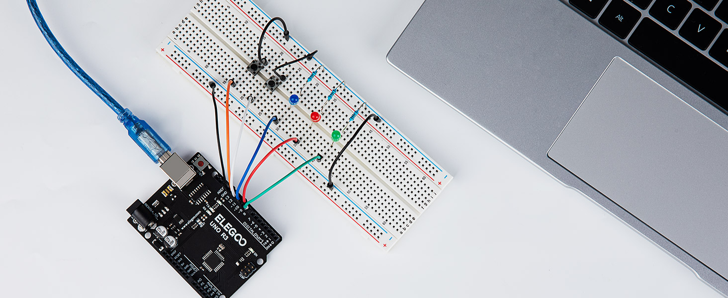 Amazon.com: ELEGOO UNO R3 Controller Board ATmega328P with USB Cable ...