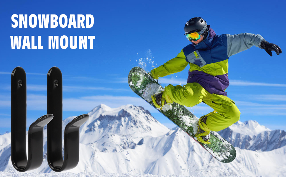 Horizontal Snowboard Wall Mount Clip Snowboard Wall Racks for Room,Garage Amazon.ca Sports