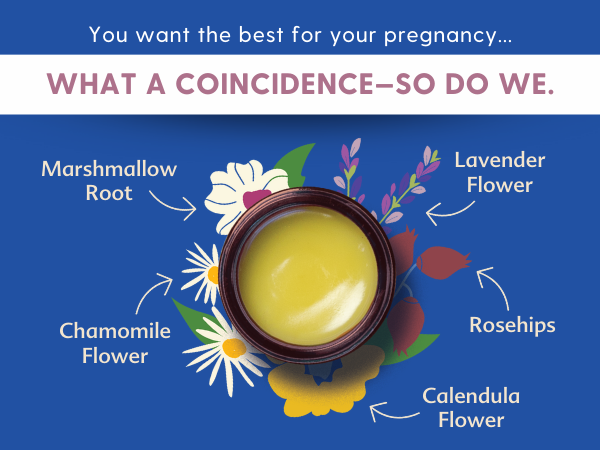 Marshmallow root, lavender, chamomile, rosehips, and calendula