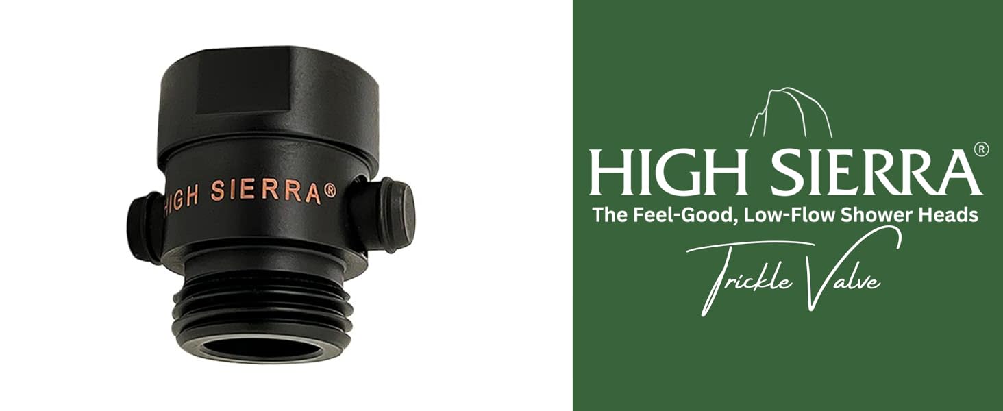 High Sierra Showerheads® Shower Head Pause & Pressure Control Valve