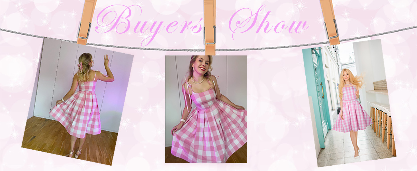 plaid dress pink