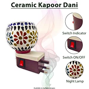 Multipurpose Kapoor Dani Night lamp