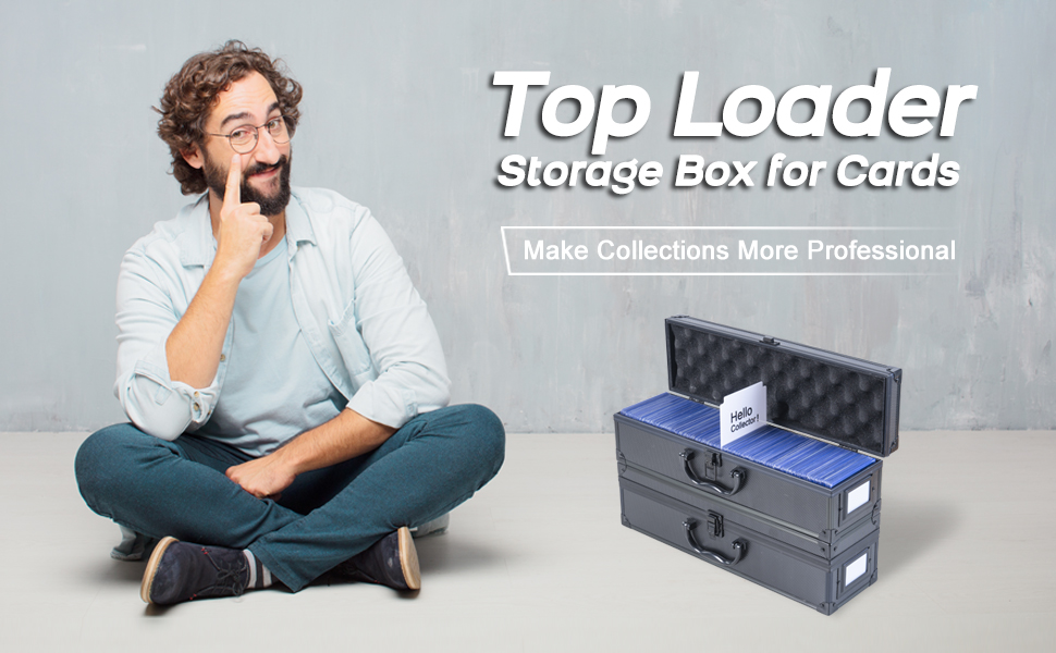 D DACCKIT Toploader Storage Box Top Loader Case with