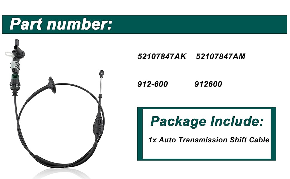52107847AM Auto Transmission Shift Cable
