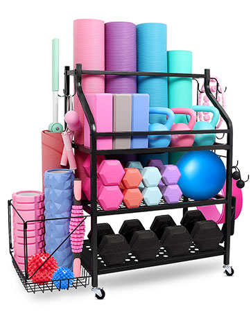 yoga mat holder storage rack
