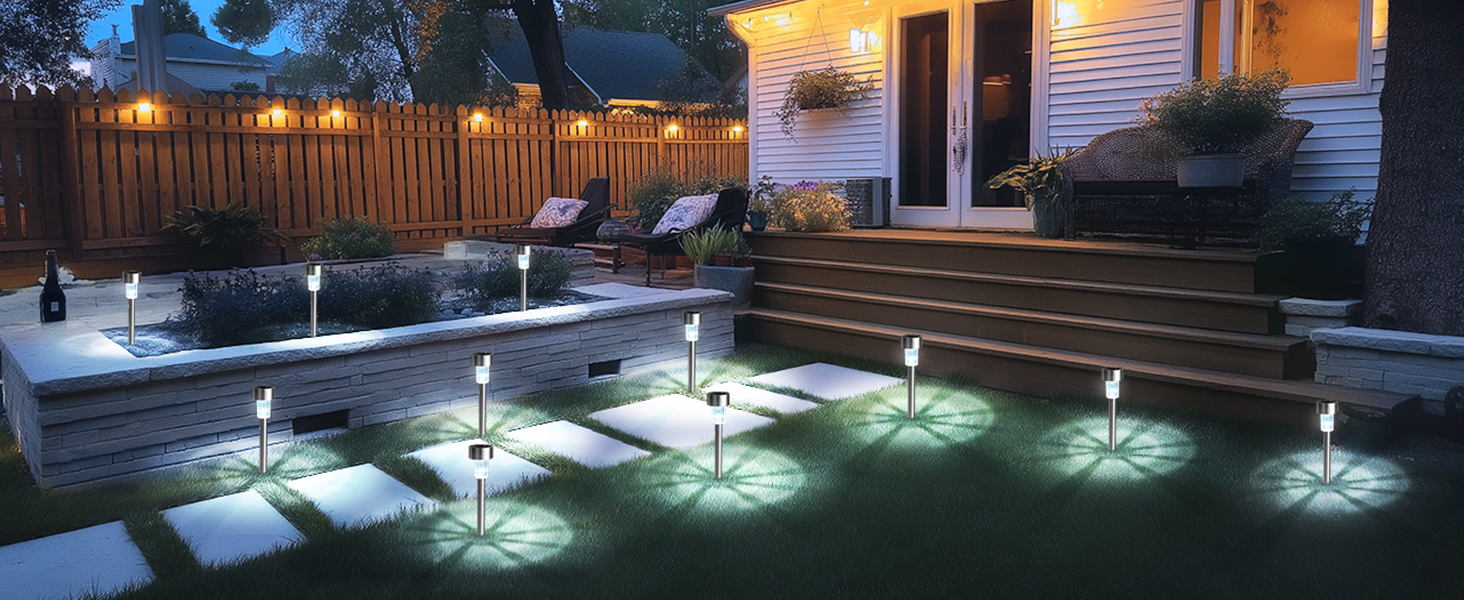 yard lights solar powered
