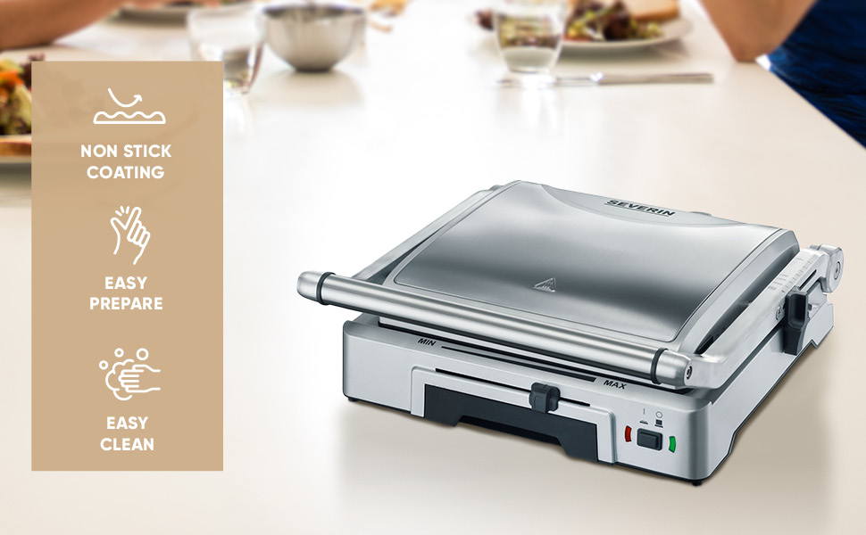 parrilla de contacto severin parrilla-s plancha-s