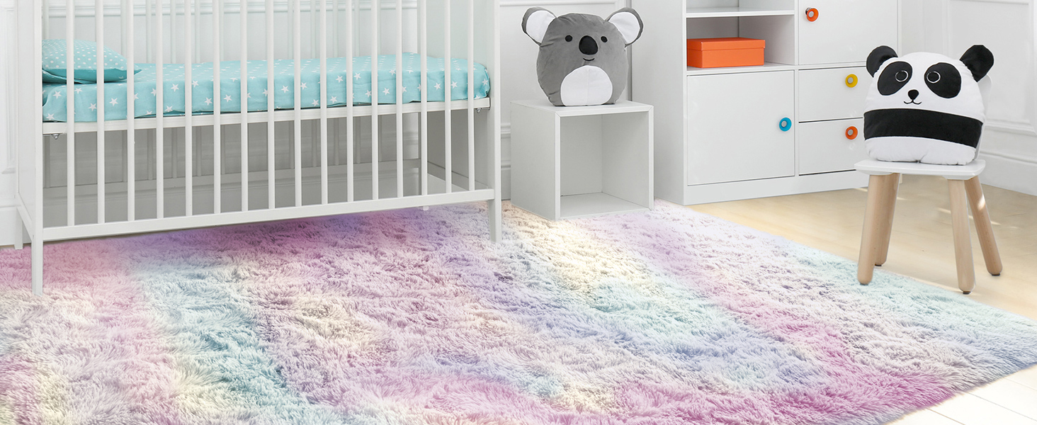 SHAGGY RUG RAINBOW