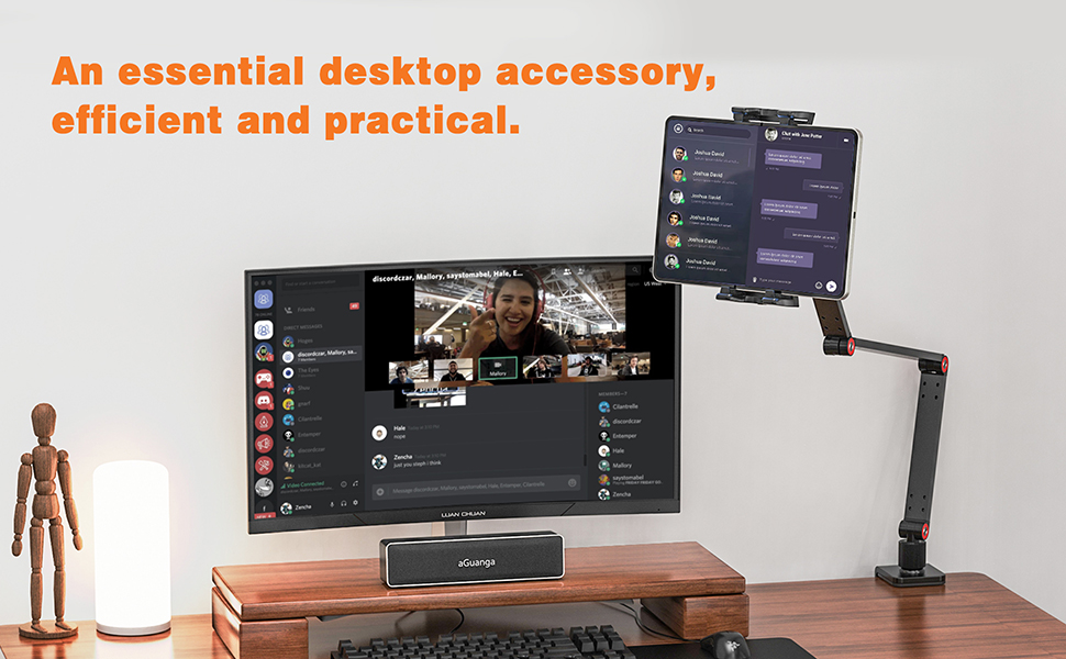 Table Tablet Stand Holder, Adjustble Long Arm Tablet Holder
