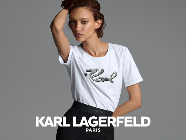 Amazon.com: Karl Lagerfeld Paris Women's Logo Pin Detail