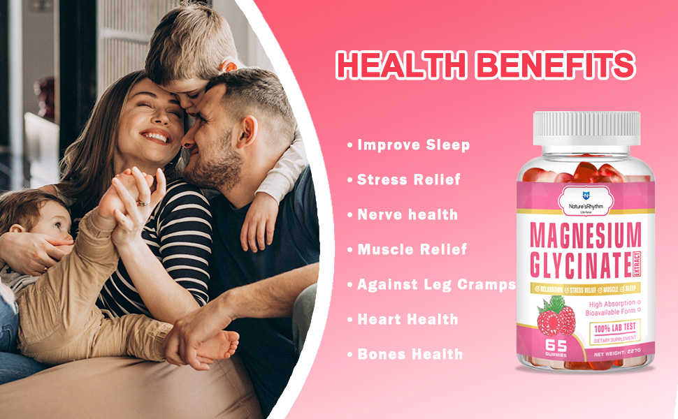 Magnesium Glycinate Gummies 800mg Sugar Free Magnesium