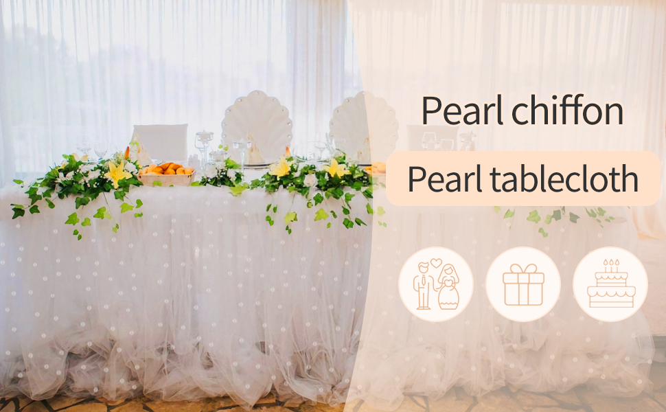 pearl table runner
