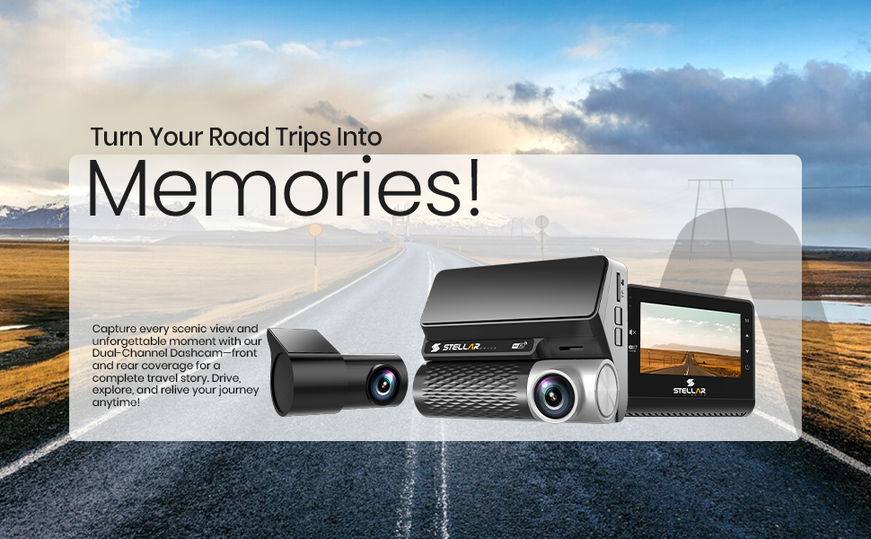 capture every moment with dual dash camera