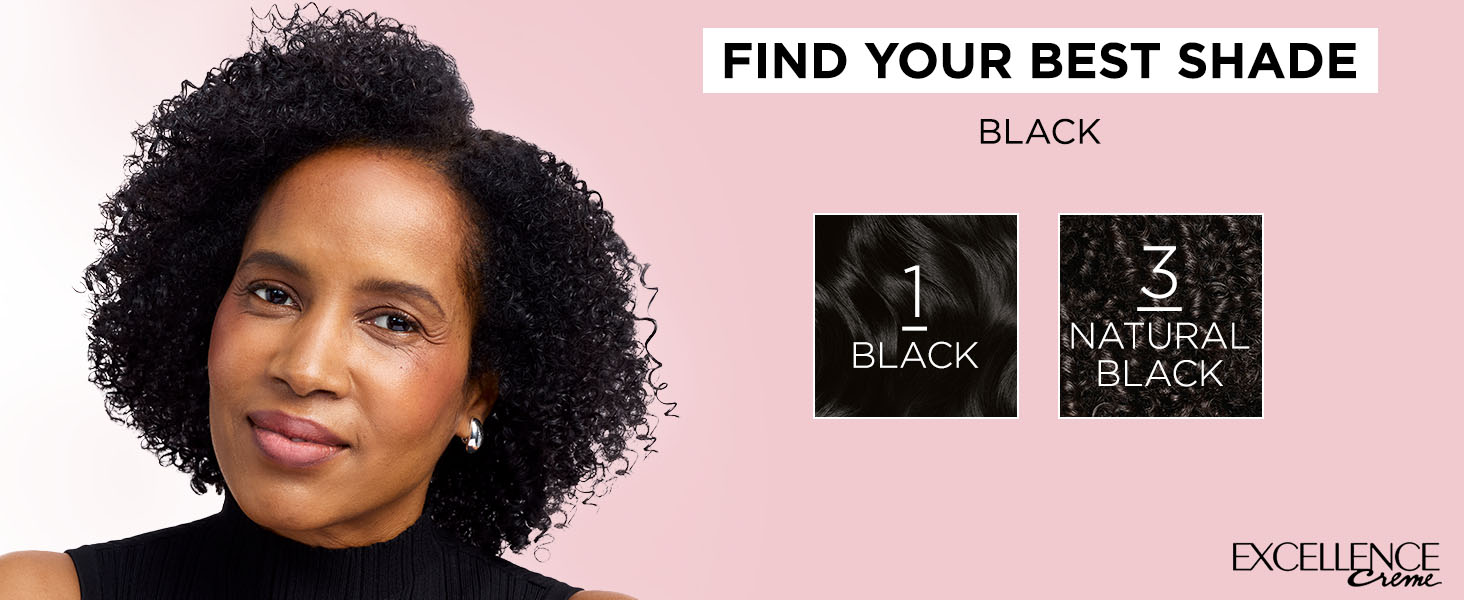 Shade 1: Black, Shade 3: Natural Black