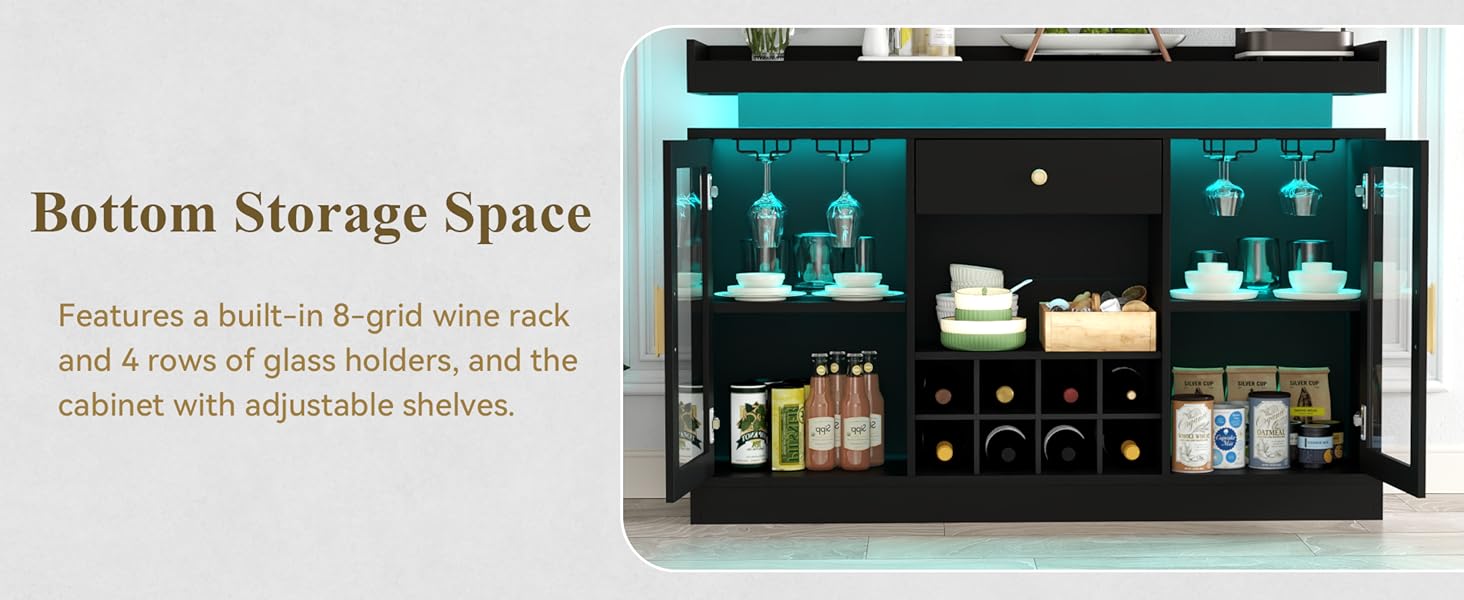 wine coffee bar cabinet