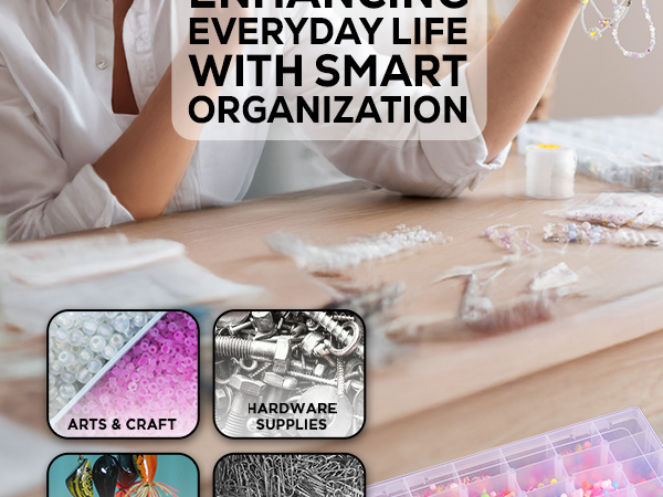 36 Grids Plastic Clear Organizer Box 