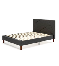 Sally 静床20SW Zinus Queen Bed Frame - Shalini Upholstered Platform Bed