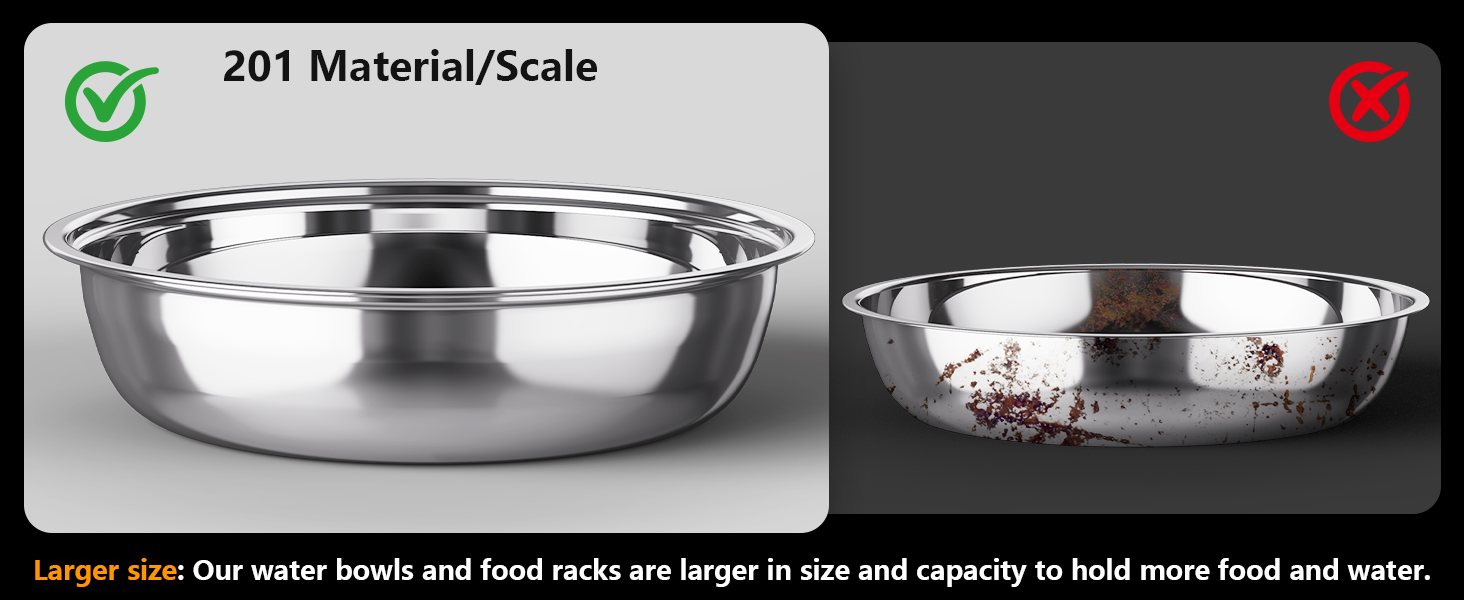 Larger capacity