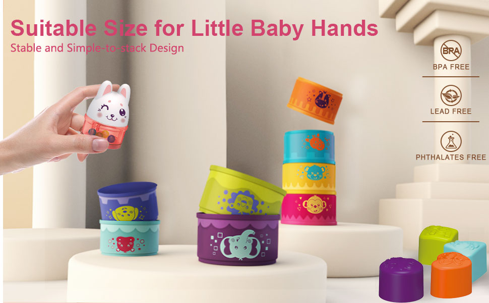 baby infant toys stacking nesting cups toys for 12-18 months