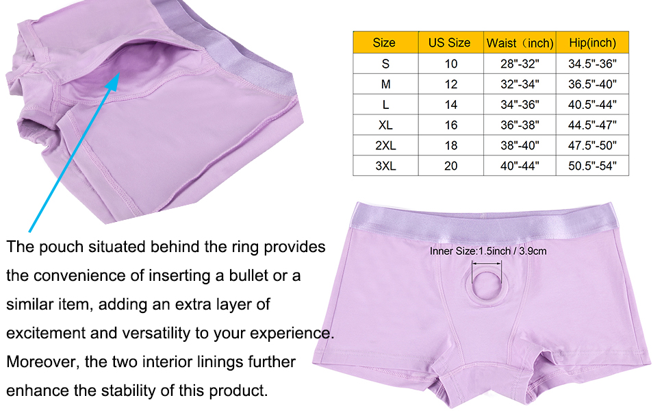 Strap-on harness boxer shorts