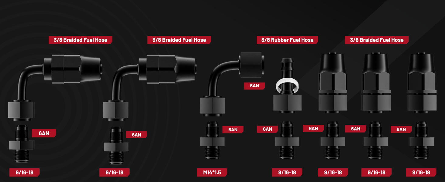 EFI Fuel Pressure Regulator Kit with Bypass Return 0100psi