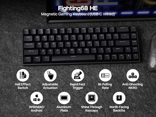 Amazon.com: MechLands VTER Fighting68 HE Magnetic Gaming