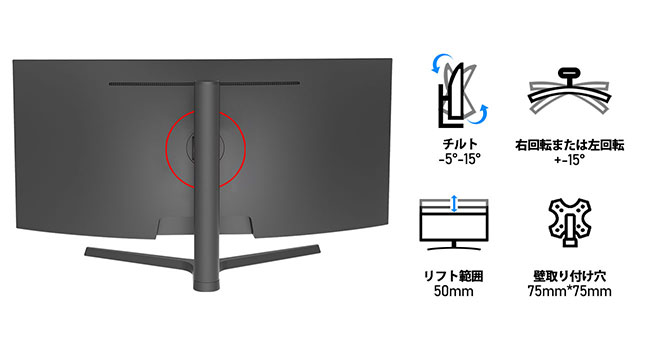 Amazon.co.jp: AESNO 34インチゲーミングモニター UWQHD(3440