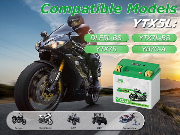 Amazon.com: YTX4L-BS Lithium Motorcycle Battery LiFePO4 12V