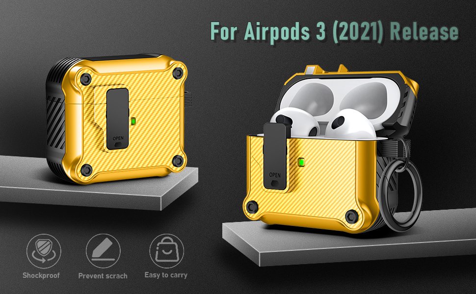 Valkit for Airpods 3rd Generation Case Cover with Lock