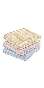 Amazon｜Kosugizen ロングフェイスタオル テンダーカラー 4色各1