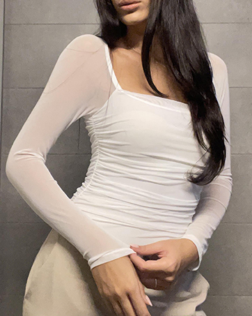 sheer bodysuit for women