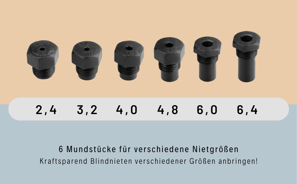 Fortum Professional Rivet Attachment for Cordless Screwdriver or Drill