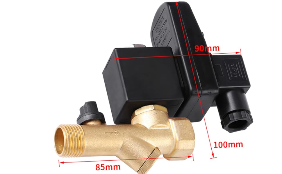 AC110V G1/2 Automatic Drain Valve, DN15 Air Compressor Drain Valve 01