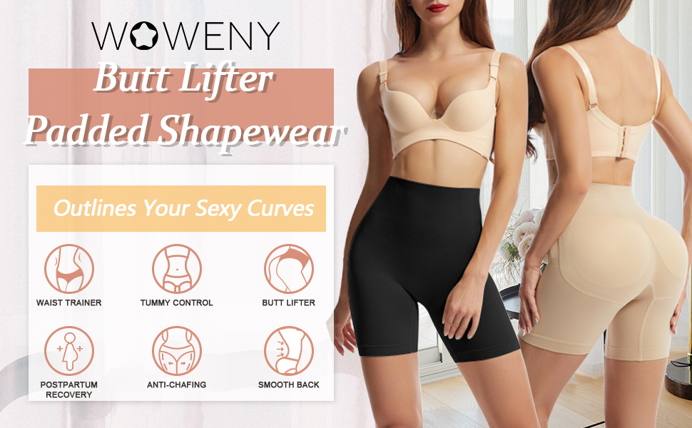 WOWENY Po Push Up Unterhose Damen Butt Lifter Shapewear Bauchweg