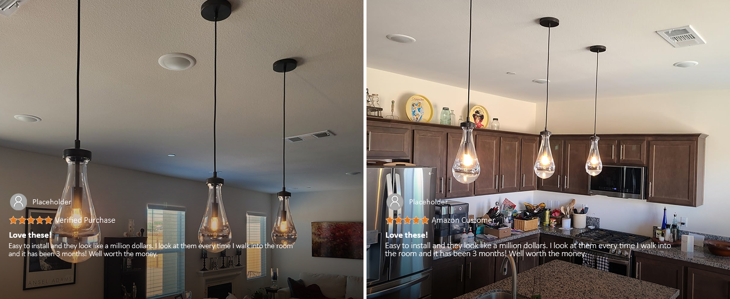 raindrop pendant lights